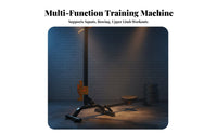 Foldable Adjustable Dumbbell Rowing Machine, Multifunctional Home Fitness Equipment for Men