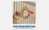 Mini Frame, Vintage European Embossed Resin, Photography Prop for Nail Art, Earring Display