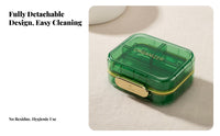 Portable Organizer, Double Tier 7-Compartment Case, Moisture & Light Protection