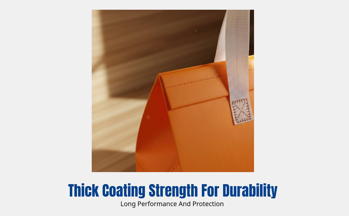Insulated Takeout Bag, Aluminum Foil, Non-Woven, Thick, Handle, Food Delivery