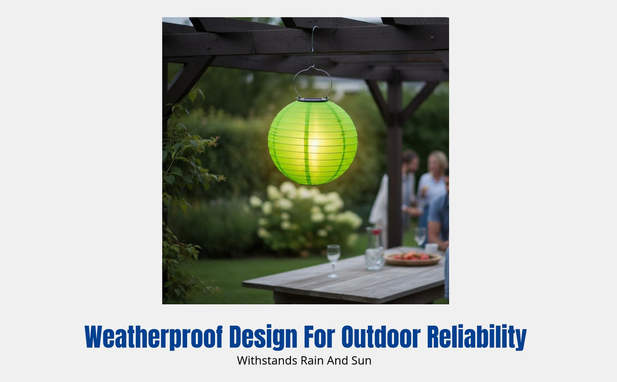 Solar Fabric Lantern, Outdoor Waterproof, Sun Resistant, Colorful Garden Light, Warm Light