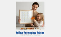 Foliage Specimen Frame, 48-compartment DIY Display Box, Autumn Collection Handmade Art Decor