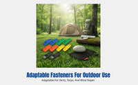 Outdoor Tent Fastener, Upgraded Shark Tarp Clip, Windproof Buckle, Multifunctional, Random Color
