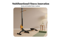 Foldable Rowing Machine, Adjustable Weight, Multifunctional Dumbbell Set, Home Gym Equipment for Men, Indoor Exercise