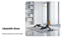 Foldable Rowing Machine, Adjustable Weight, Multifunctional Dumbbell Set, Home Gym Equipment for Men, Indoor Exercise