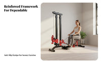 Multifunctional Rowing Machine, Foldable Home Gym Equipment, space-saving Full physique exercise Trainer