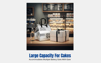 Takeaway Insulated Bag, Large Disposable Aluminum Foil Cake Cooler, Thickened for Bakery, Food Delivery