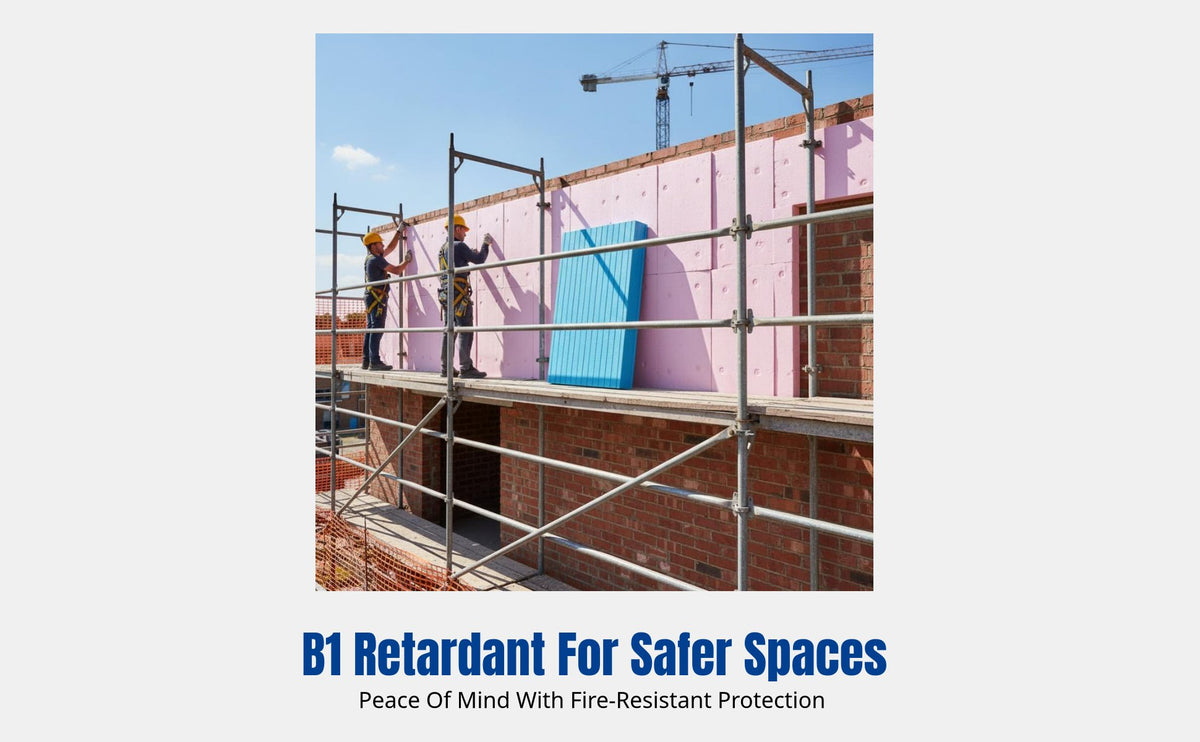 XPS Insulation Board, Dense Extruded Foam, Fire Retardant, Thermal Barrier for Wall, Floor, Underfloor Heating