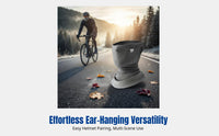 Cycling Face Cover, Fleece Neck Warmer, Windproof Thickened Ear-Hanging Balaclava, Autumn Winter for Men & Women