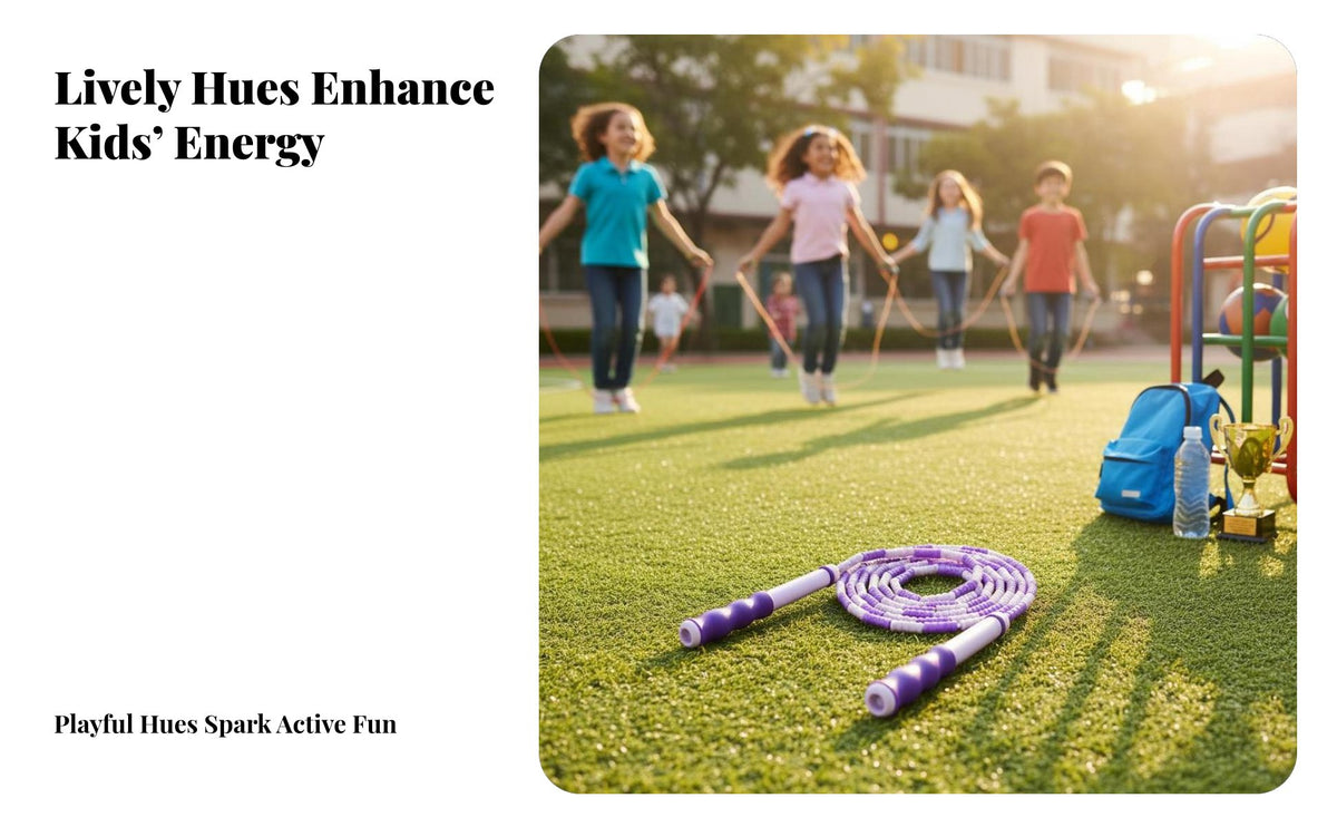 Student Jump Rope, Beaded, Adjustable, Custom Label, Kids Sports