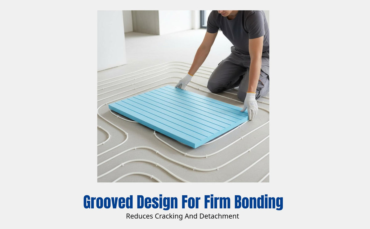 Dense XPS Insulation Board, Foam Panel, Fire Retardant, Thermal Barrier for Walls, Ceiling, Underfloor Heating