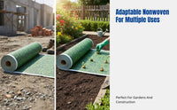Non-Woven Frost Protection Cloth, Thermal Insulation Garden Cover, Windproof Green Fabric for Landscaping