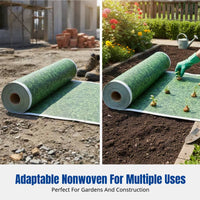 Non-Woven Frost Protection Cloth, Thermal Insulation Garden Cover, Windproof Green Fabric for Landscaping