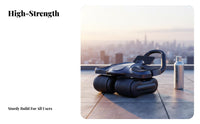 Ab Wheel, 4-Wheel, Automatic Recoil, Stable Frame, LCD Display, Home Exercise, Anti-Slip Rubber, For Men & Women