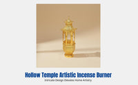 Metal Incense Burner, Iron Art, Gold, Middle Eastern Style, Indoor Home Decor, Creative Accent
