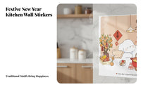 Kitchen sticker: heat resistant, thick.