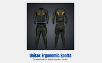 Cycling Protective Gear Set, Anti-Collision Spine, Elbow & Chest Pads, Breathable Inner Wear for Skiing, Skateboarding, Downhill