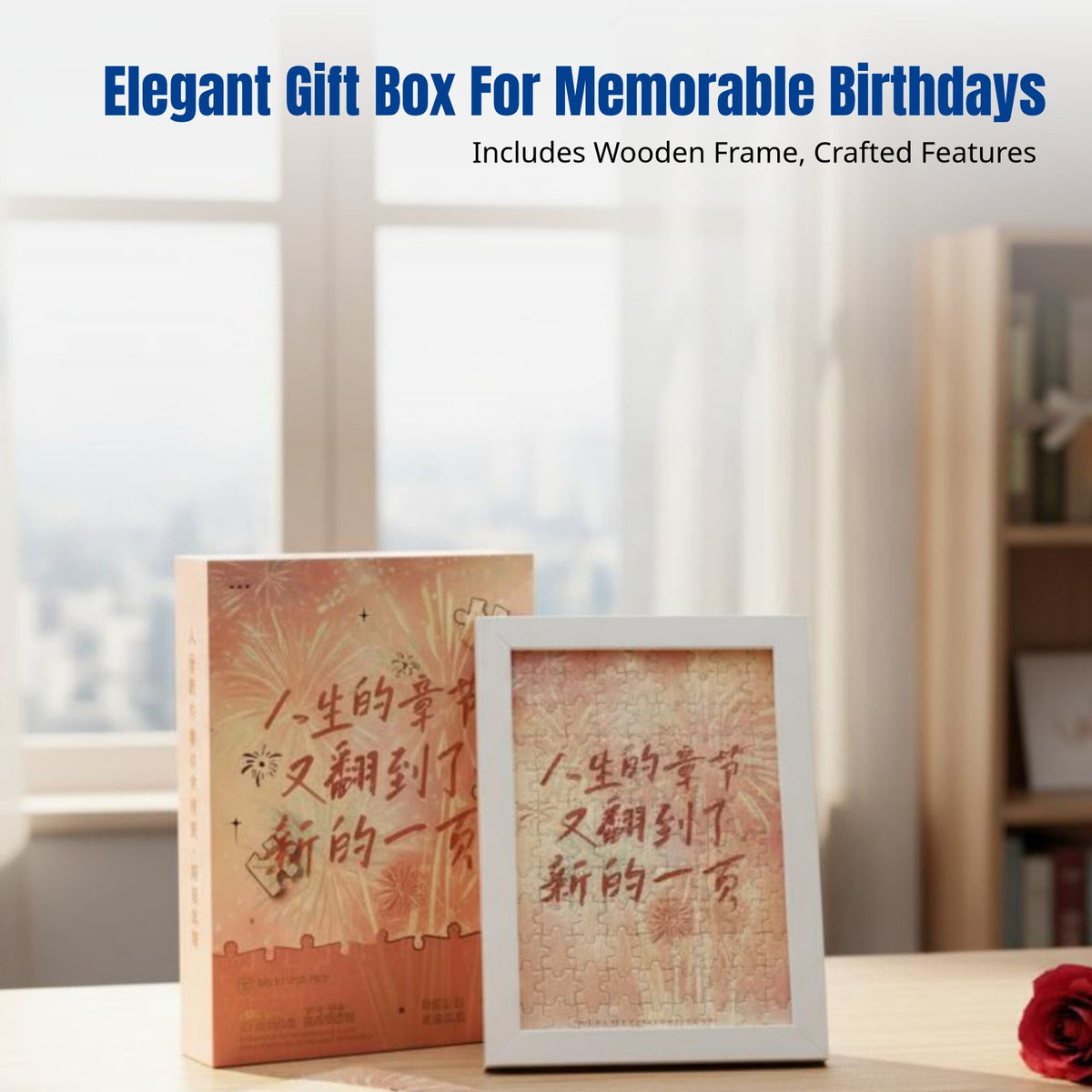 Mosaic Picture Frame Gift Box, DIY Birthday Mosaic, Desktop Decor for Friends
