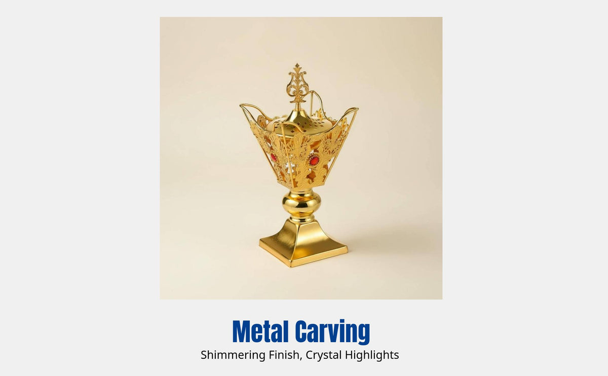 Middle Eastern Metal Aroma Burner, Classic Arab Incense Holder, Event Decor