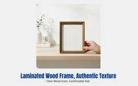 Painting Frame, Rectangular Calligraphy Picture Frame with Mat Board, Art Paper, Multi-Size, Desktop or Wall Display