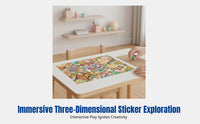 Large 3D Sweet Carnival Playground Scene Sticker, DIY Cute Relief Sticker