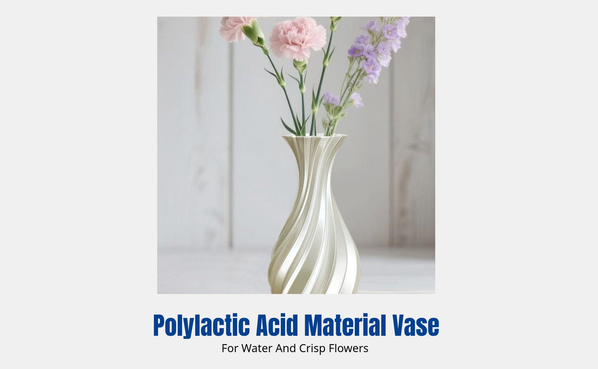 Modern Nordic 3D Printed Silk Vase, Artistic Minimalist Flower Holder, Decorative Home Accent