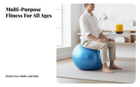 Thickened Antirupture exercise sphere, Fitness Exercise sphere, Adult central stability Kids Balance sphere, 6-Piece Set