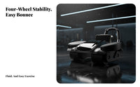 Ab Wheel, 4-Wheel, Automatic Return, Digital Display, Home Fitness Equipment, Abdominal Training, Slimming
