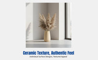 Wabi-Sabi Ceramic Vase, Minimalist Cylinder Pot, Living Room, Entryway, Desktop Decor, Handmade