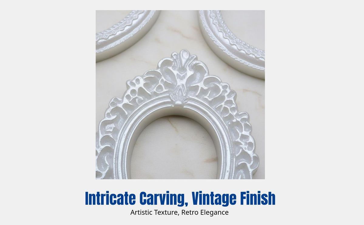 DIY Resin Phone Case Frame, Baroque Decorative Accessories, Vintage Photo Prop Set, Cream Glue Embellishments, Random Color
