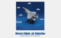 Alloy Fighter Jet Model, J-20 Simulation Aircraft Toy for Boys, Collectible Display, Random Color