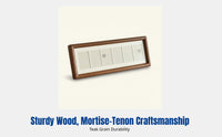 Hardwood Wood Frame, Mortise and Tenon Craft, Six-Linked Desktop Art Frame, Gift for Family and Friends