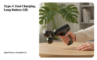 Portable Mini Double-Head Electric Massager, 3-Speed Muscle Relief
