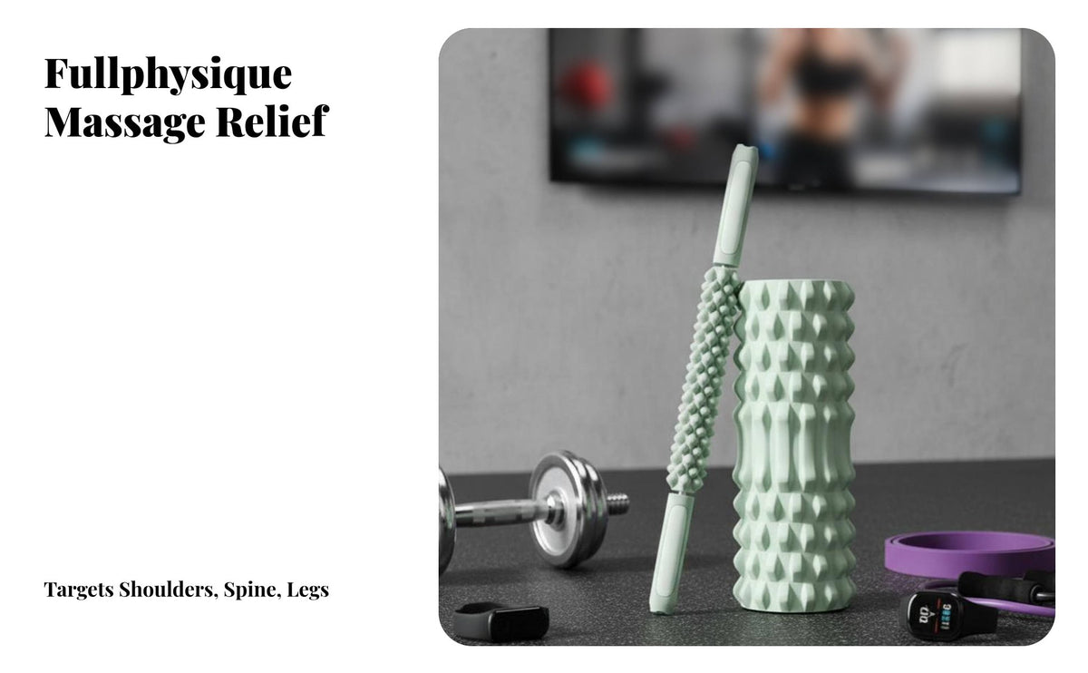 foam massage cylinder, Muscle Relaxation Massage Deep Tissue Wolf Tooth massage cylinder, stretching Fitness Equipment