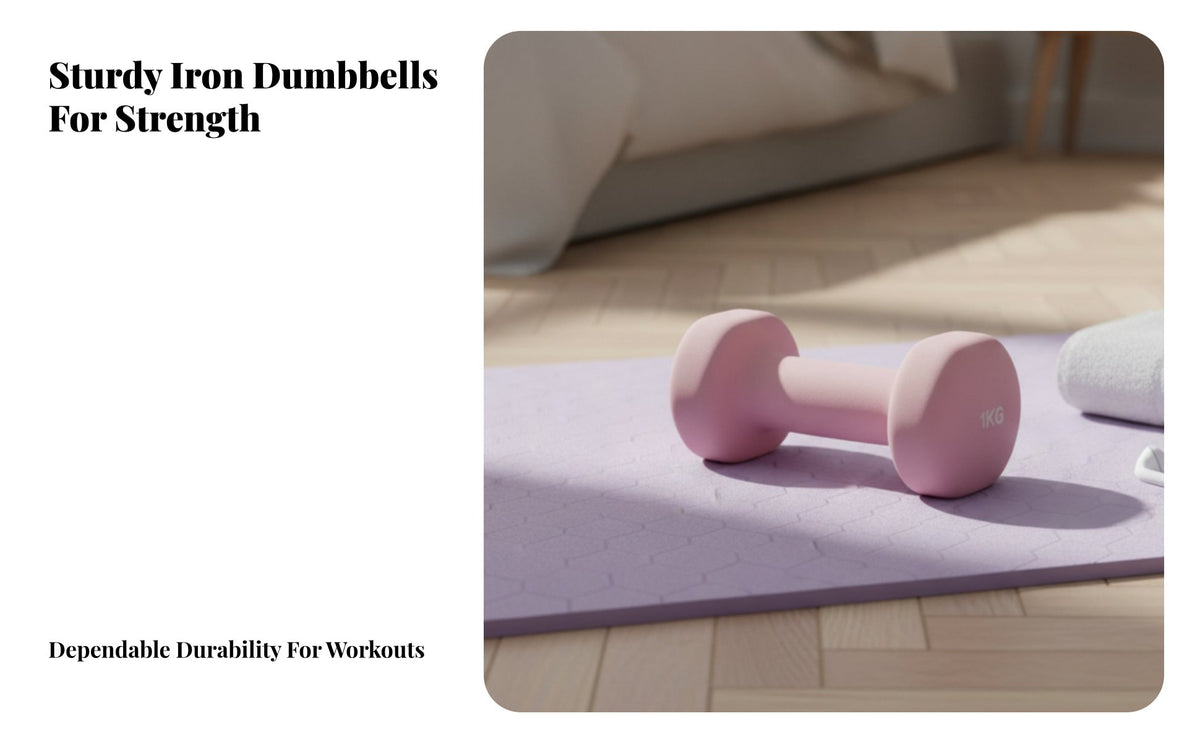 Mini Dumbbell, Cast Iron, Coated, Youth, Home Gym, Multiple Weights