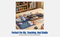 Featherweight Clay Tools Set, Colorful Modeling Clay, DIY Figurine Crafting, Complete Sculpting Kit, Handcraft, Storage Box