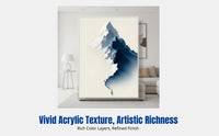 Oriental Theme DIY Paint by Numbers, New Chinese Acrylic Art, Abstract Wall Decor, Framed Canvas for Living Room
