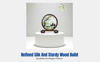 Suzhou Embroidery Decor, Handmade Double-Sided Silk Panda, Chinese Cultural Gift, Traditional Craft