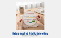 Embroidery Kit for Beginners, DIY Handcraft Embroidery Material Set, Complete Needlework Tools, Easy Practice, Guide Included