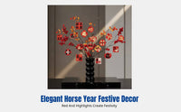 2026 Horse Year New Year Hanging Decoration, Holiday Decor, Holly Lantern, Greeting Card