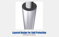 Thickened Automatic Open Rubber Foam Insulation Pipe Sleeve, Outdoor Anti-Freeze, Heat Retention for Air Conditioner, Pipeline
