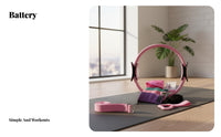 Pilates Ring, 8-Piece Home Fitness Equipment Set, stretching elastic Bands, Exercise Accessories