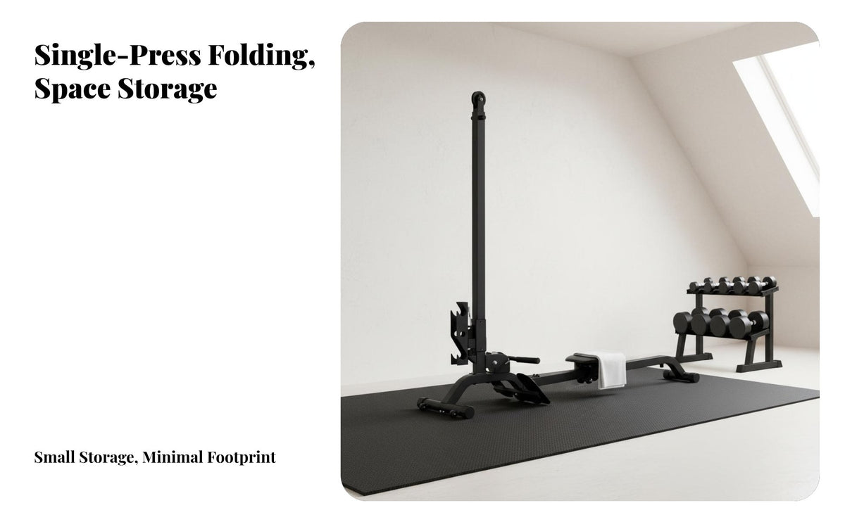 Dumbbell Rowing Machine, Foldable Hydraulic tension, double Oar, Home Fitness Equipment
