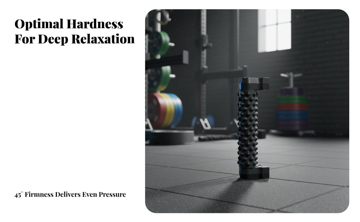 Foam massage cylinder with Support Frame, Deep Tissue Massage, Slimming, stretching cylinder for Leg Muscle Relief