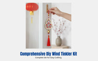 Chinese New Year DIY Wind Chime Kit, Song Brocade Bead Hanging Ornament, Traditional Handcraft, Creative Home Decor Gift