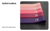 Gradient Silicone Resistance Bands, Stretching, Pilates, Home, Multi-Level