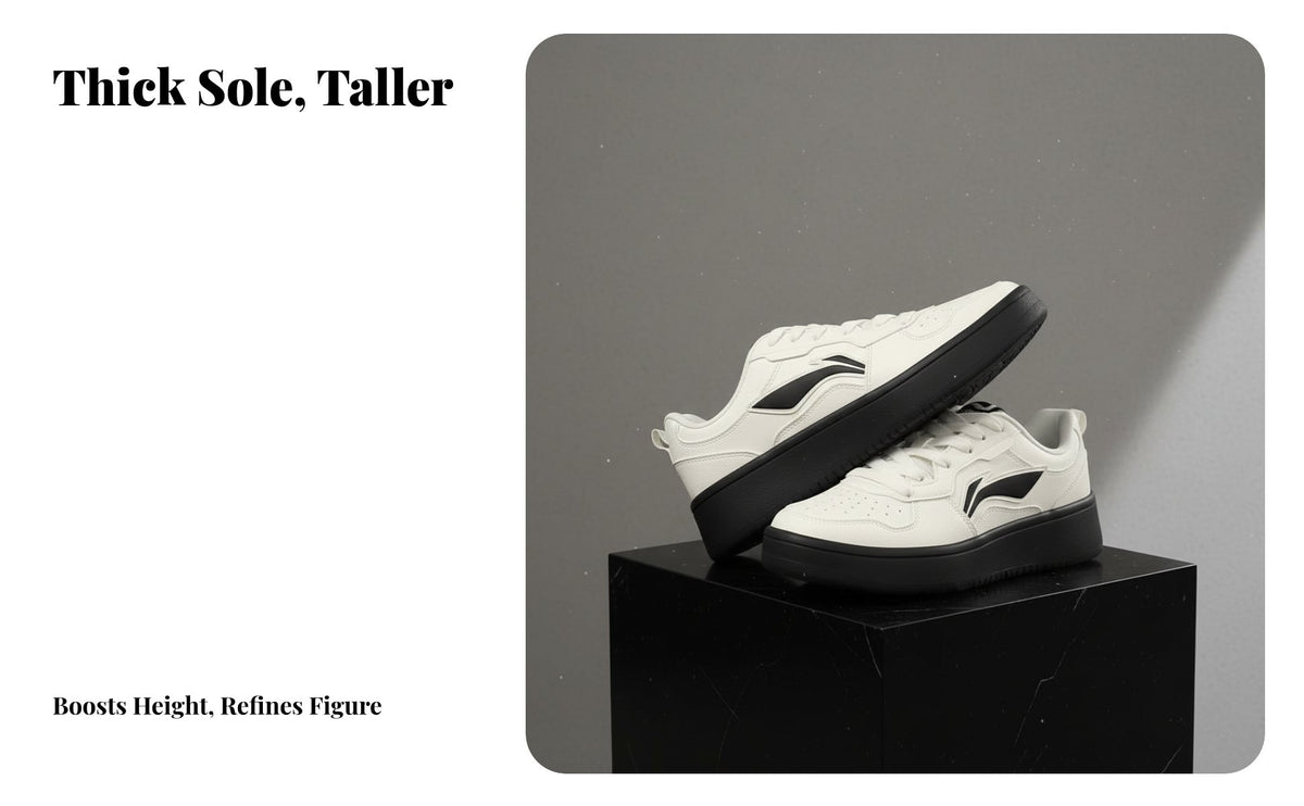 Women's athletic shoes, relaxed Board Shoes, Thick Sole Height Increasing, Low Top, adaptable cream Shoes, 2025 Winter New design
