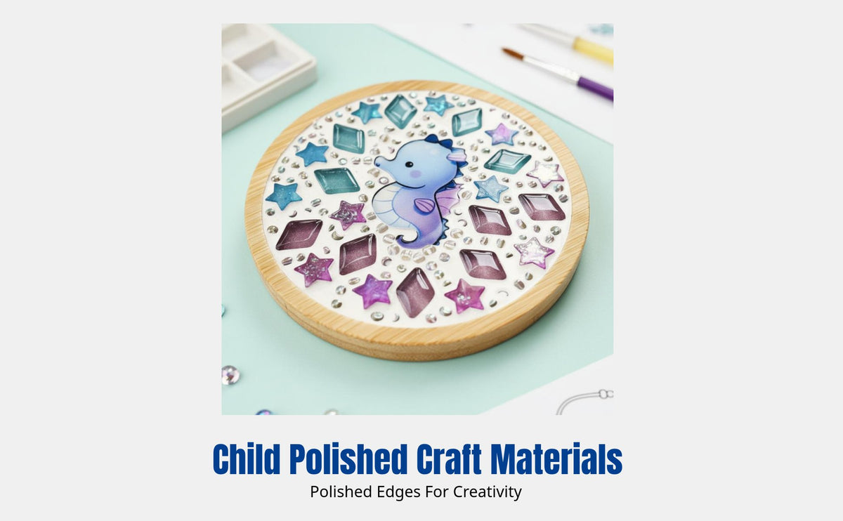 Tile Drink Mat DIY Kit, Cartoon Handmade Craft Set, Creative Art Toy for Kids and Adults