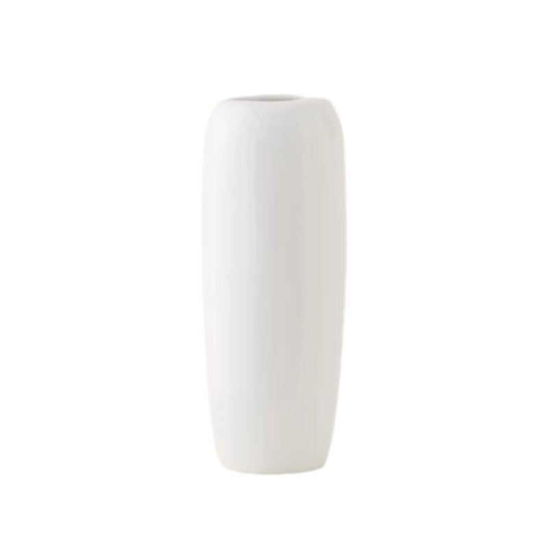 Minimalist Cream Ceramic Vase, Modern Nordic Countertop Flower Vase, Home Decor for Living Room, For Dried or Fresh Flowers