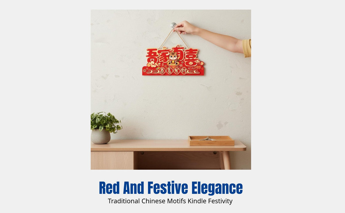 Festive Crystal Wall Hanging, Year of the Horse, Modern Chinese Style, Entryway & Living Room Decor